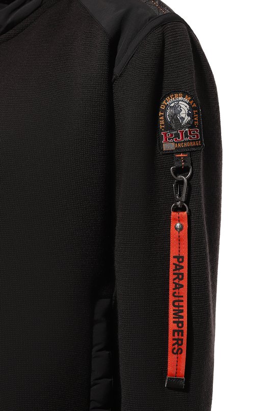 Шерстяная толстовка Parajumpers PMKNRK02 Чёрный  PMKNRK02 Фото 5