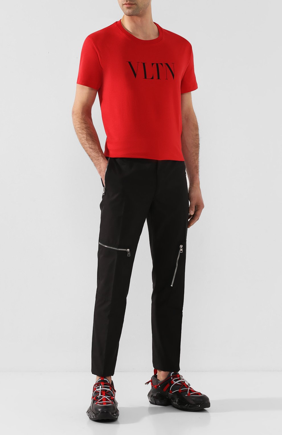 Хлопковая футболка VALENTINO, арт. TV3MG10V3LE, фото 2