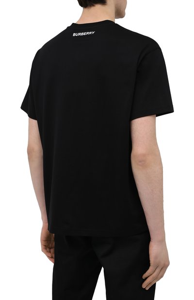 Хлопковая футболка BURBERRY, арт. 8040680, фото 4