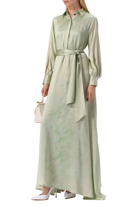 Атласное платье Kiton D51327K0873G04 Зелёный  D51327K0873G04 Фото 2