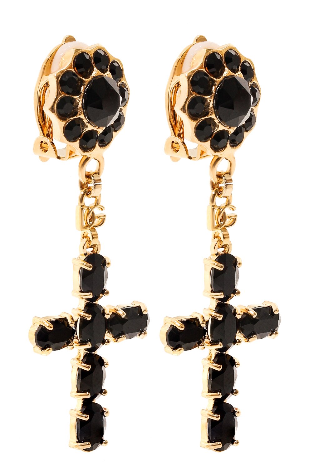 Клипсы DOLCE & GABBANA золотого цвета по цене 81850 руб., арт. WEQ4S3 W1111, фото 3 Клипсы DOLCE & GABBANA, арт. WEQ4S3 W1111, фото 3