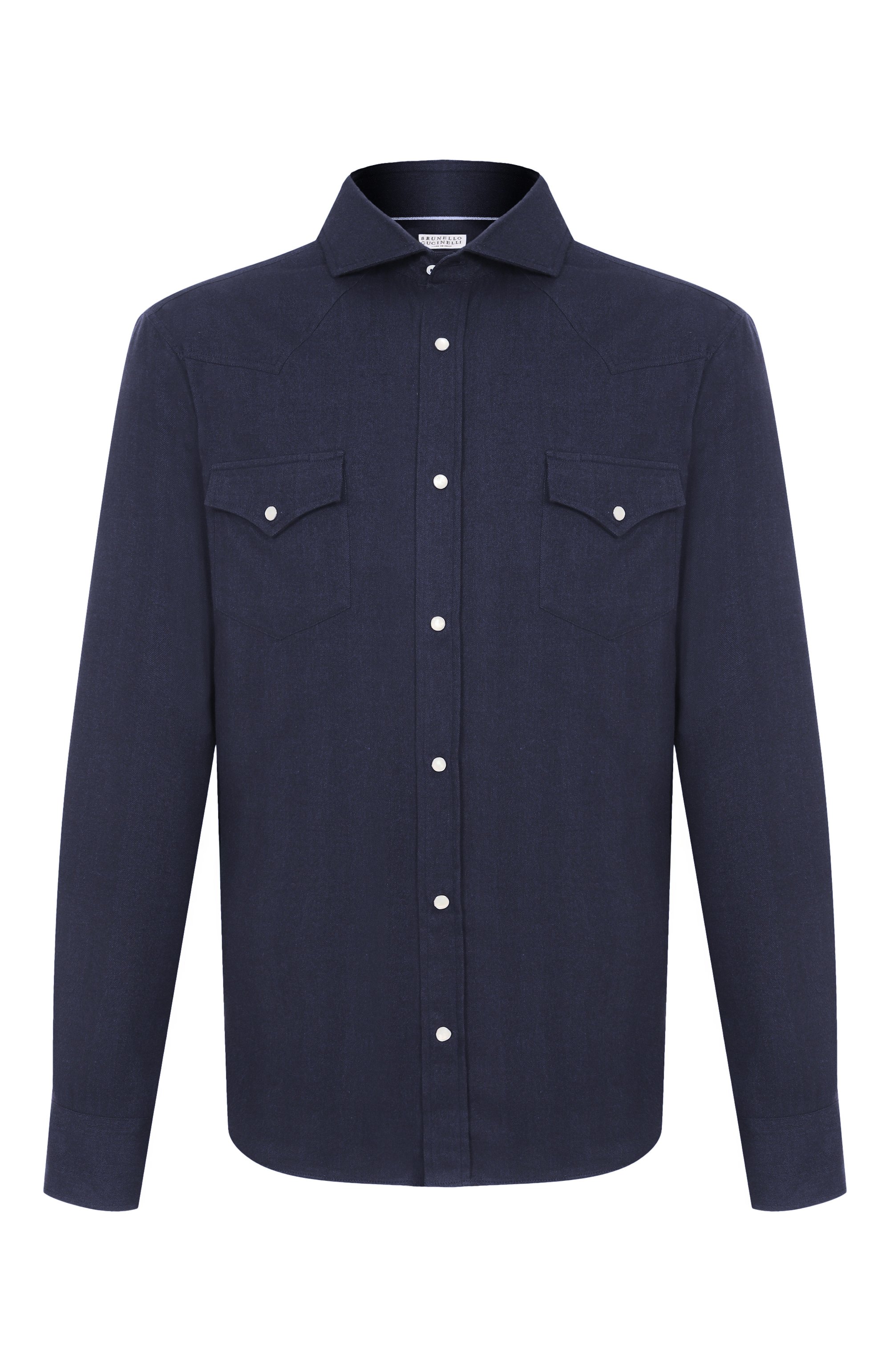 Рубашка из хлопка и лиоцелла BRUNELLO CUCINELLI, арт. MY6374008, фото 1