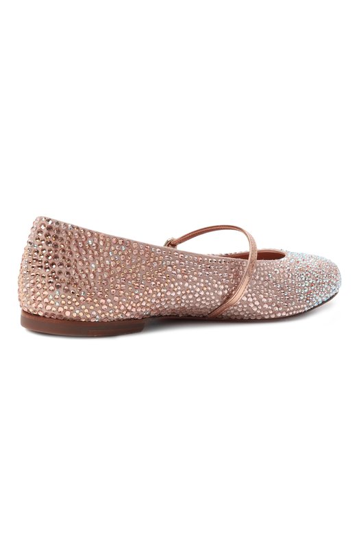 Кожаные балетки Santoni WAAG71325KI1TI0H Розовый  WAAG71325KI1TI0H Фото 5