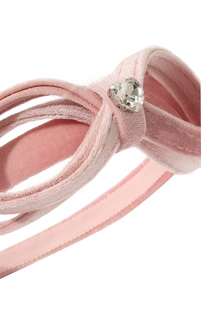 Ободок MONNALISA светло-розового цвета по цене 9690 руб., арт. 17B000, фото 3 Ободок MONNALISA, арт. 17B000, фото 3