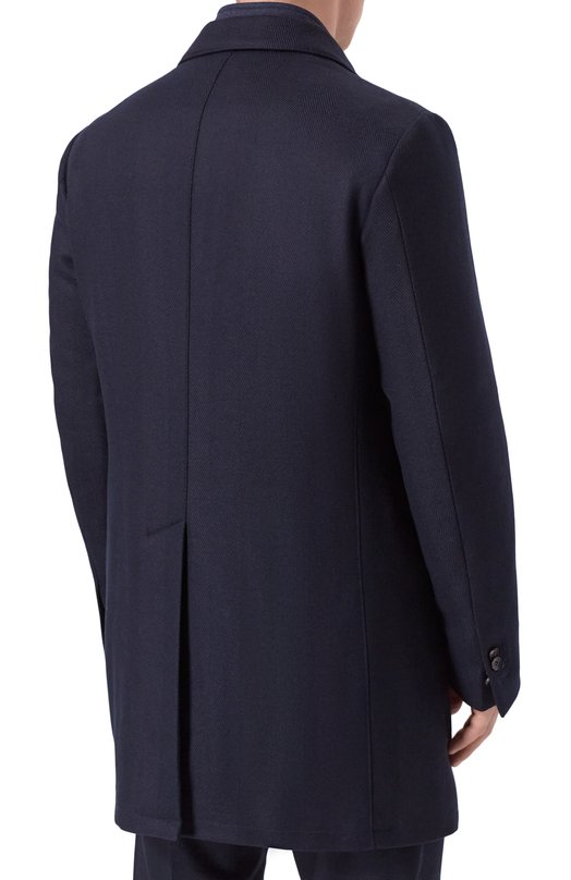 Шерстяное пальто Corneliani 261590-2612500 Синий  261590-2612500 Фото 4
