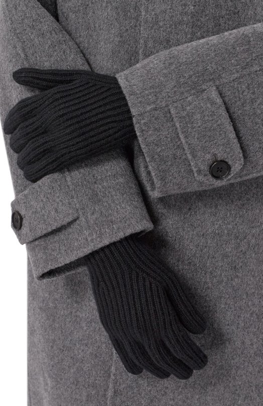 Перчатки Mateo из шерсти и кашемира Canoe 6504710 Чёрный  6504710 Фото 2