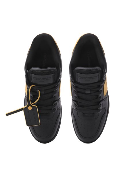 Кожаные кеды out of office OFF-WHITE, арт. 0MIA189S26LEA001, фото 5