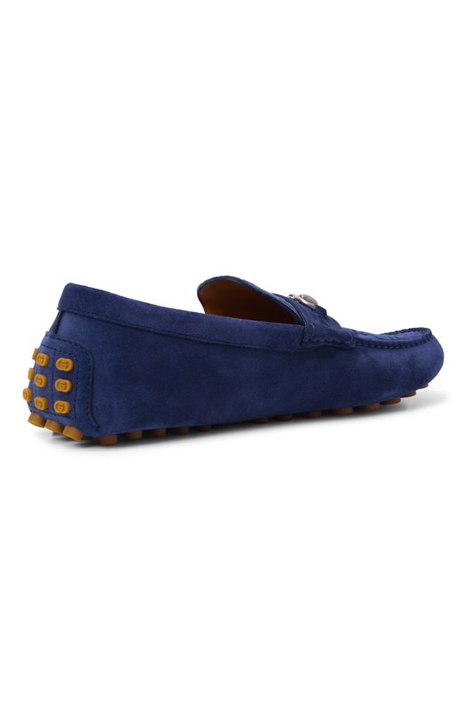 Замшевые мокасины Gucci 795279/AADWB Синий  795279/AADWB Фото 5