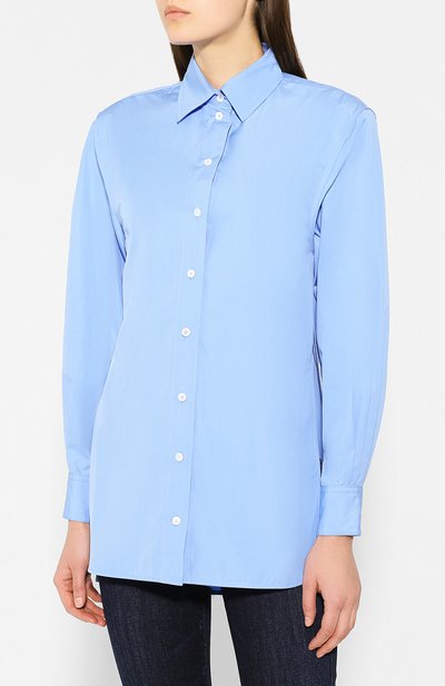 Хлопковая рубашка VICTORIA BECKHAM, арт. SH LNG 1818C MSS19 C0TT0N P0PLIN, фото 3