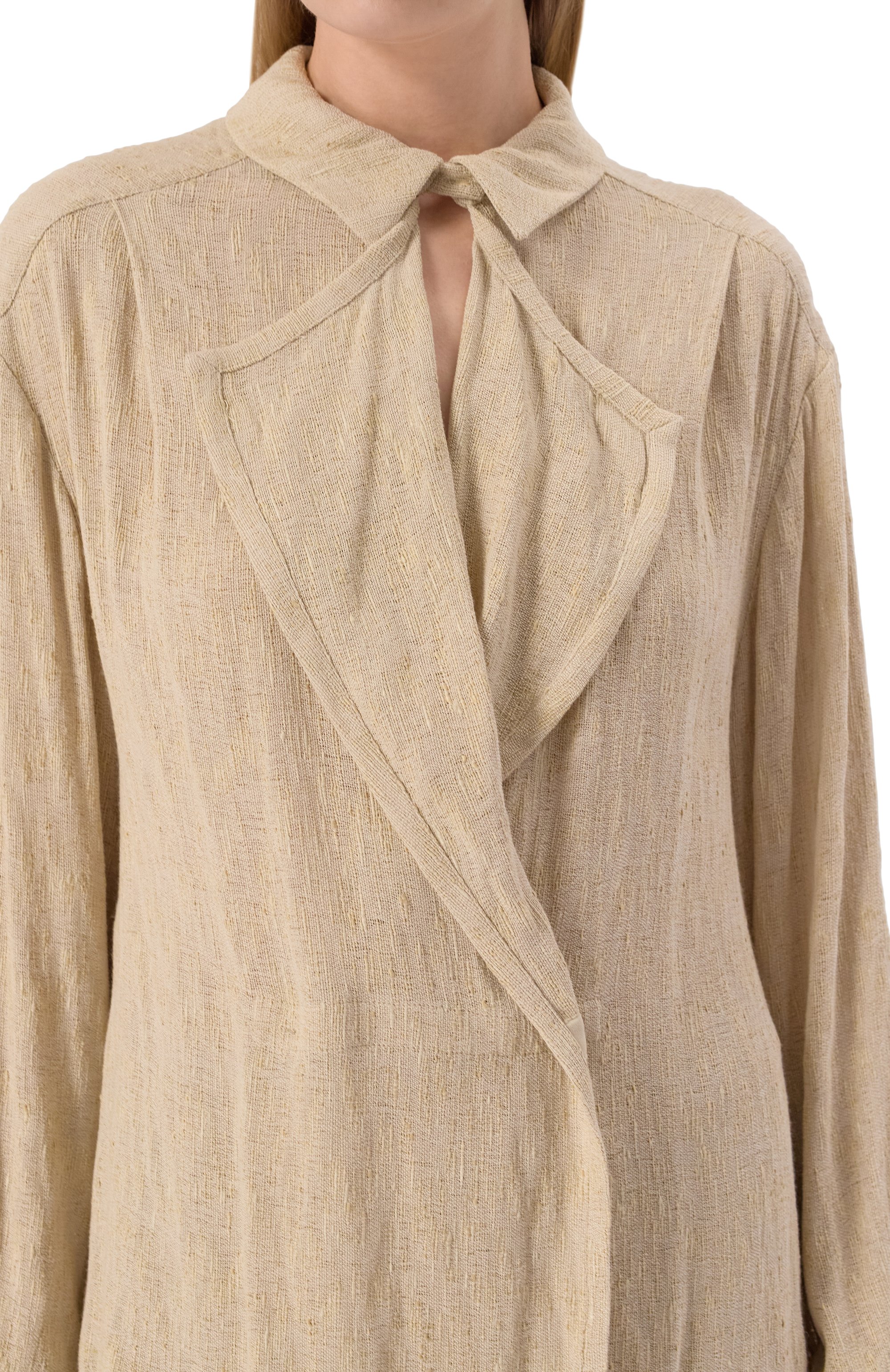 Блузка из вискозы и льна GIORGIO ARMANI, арт. GW000816/TE13970, фото 5