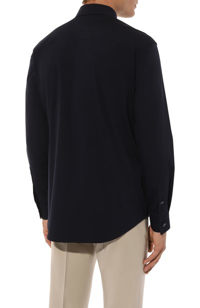 Хлопковая рубашка BURBERRY, арт. 8043062, фото 4