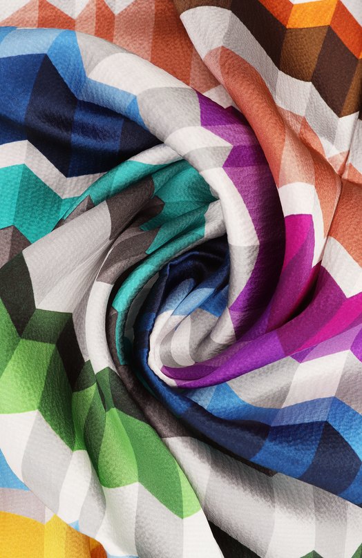 Шелковый платок Missoni F041RADA648 Разноцветный  F041RADA648 Фото 3