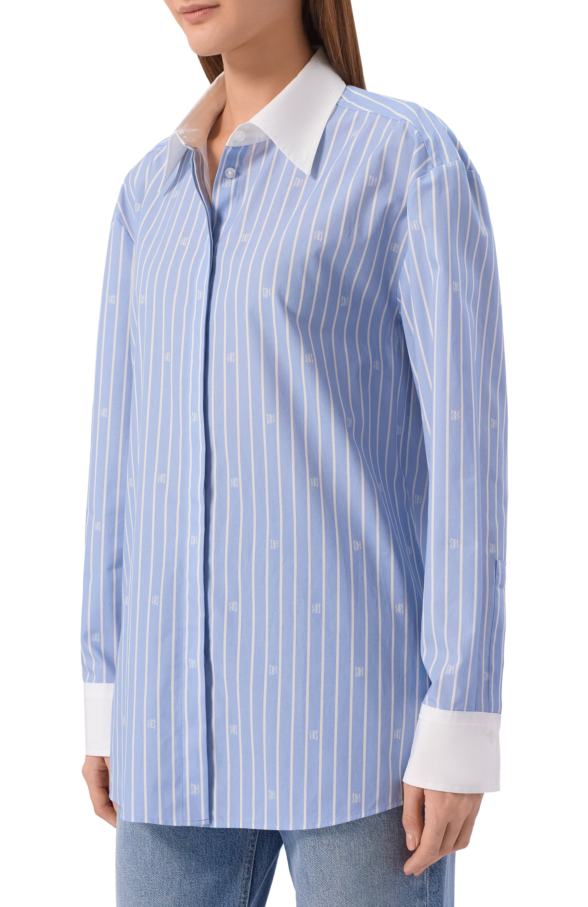 Хлопковая рубашка HUGO, арт. 50556216, фото 3