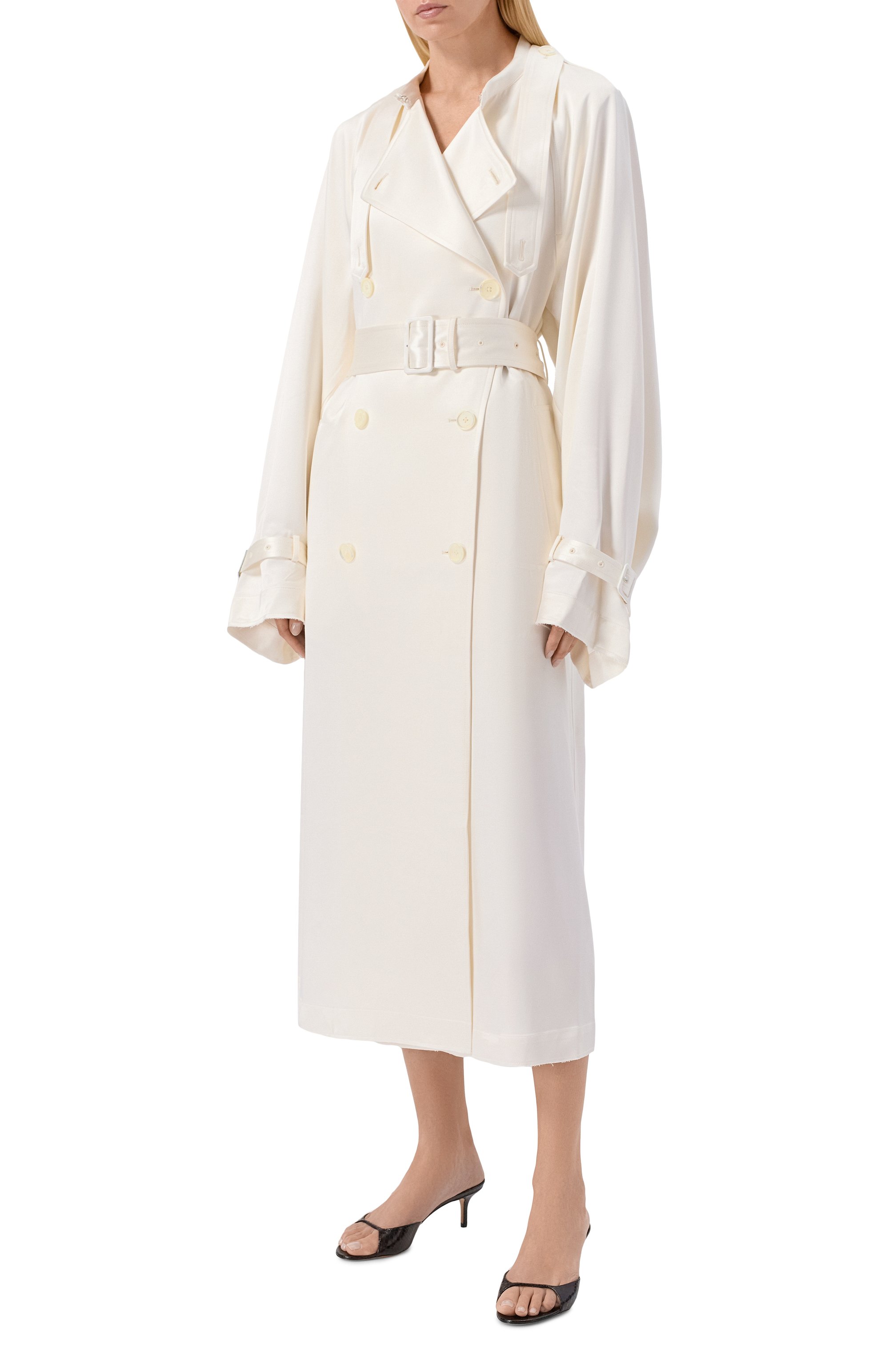 Атласный тренч TOTEME, арт. 262-WR00288-FB0526, фото 3