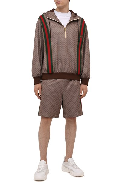 Шорты GUCCI коричневого цвета по цене 141120 руб., арт. 654762/XJDFB, фото 2 Шорты GUCCI, арт. 654762/XJDFB, фото 2