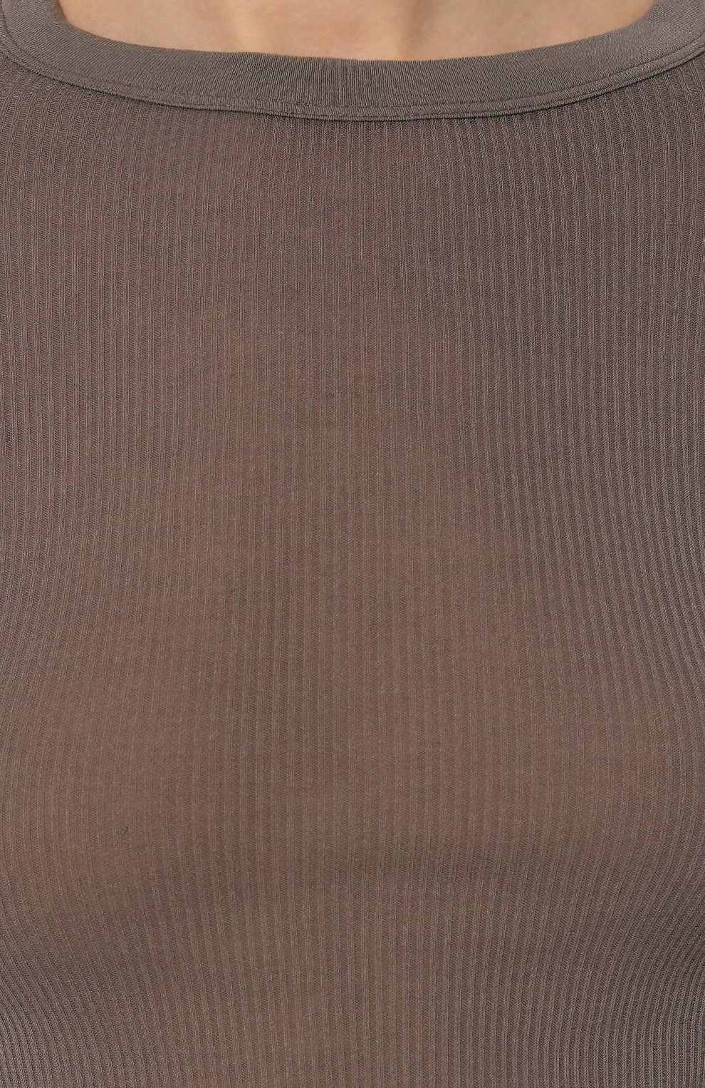 Лонгслив из вискозы и шелка RICK OWENS серого цвета по цене 34700 руб., арт. RP01D2202, фото 5 Лонгслив из вискозы и шелка RICK OWENS, арт. RP01D2202, фото 5