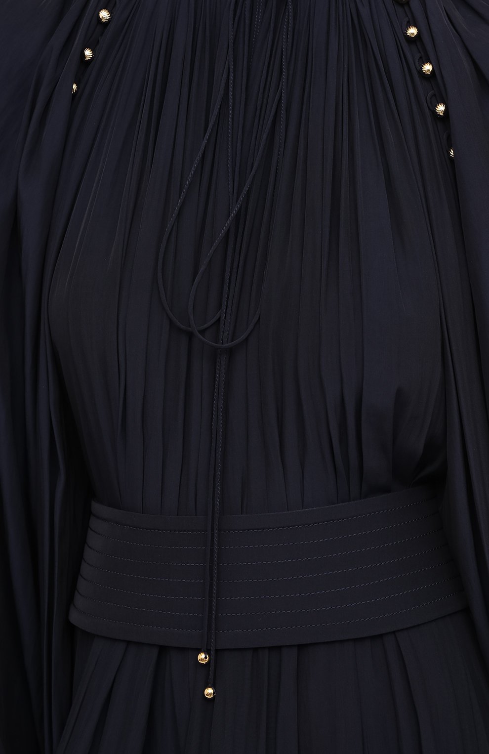 Платье LANVIN темно-синего цвета по цене 345000 руб., арт. RW-DR218U-4778-H20, фото 5 Платье LANVIN, арт. RW-DR218U-4778-H20, фото 5