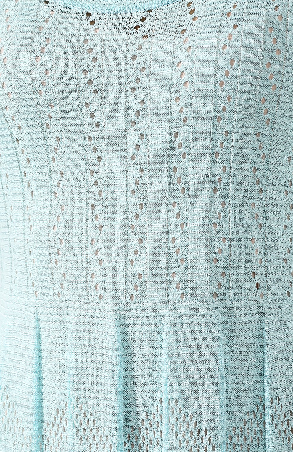 Платье из смеси вискозы и хлопка M MISSONI бирюзового цвета по цене 39950 руб., арт. 2DG00035/2K000E, фото 5 Платье из смеси вискозы и хлопка M MISSONI, арт. 2DG00035/2K000E, фото 5