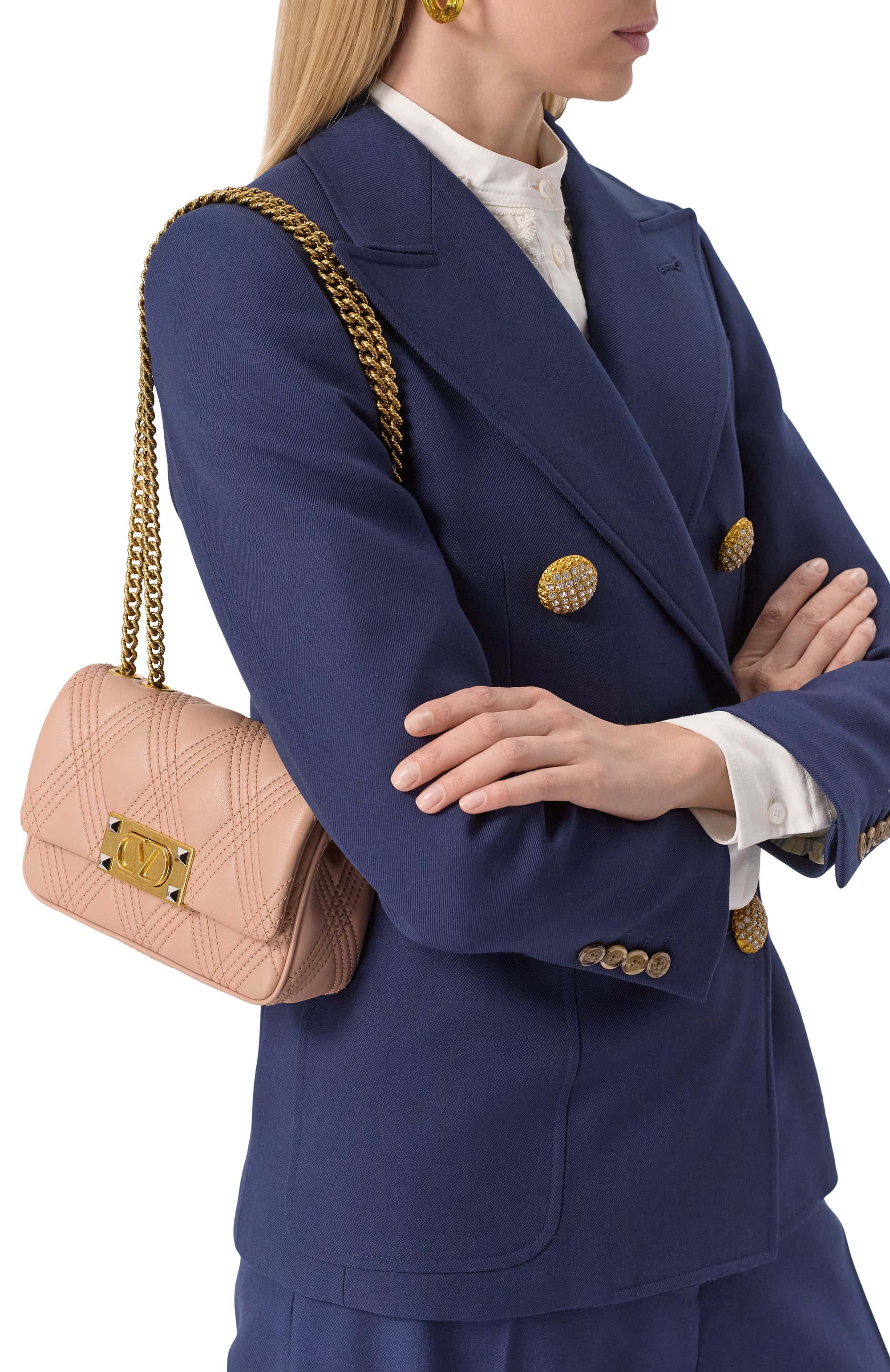 Сумка quiltie 67 small VALENTINO бежевого цвета по цене 343500 руб., арт. 6W2B0R08/XCA, фото 2 Сумка quiltie 67 small VALENTINO, арт. 6W2B0R08/XCA, фото 2