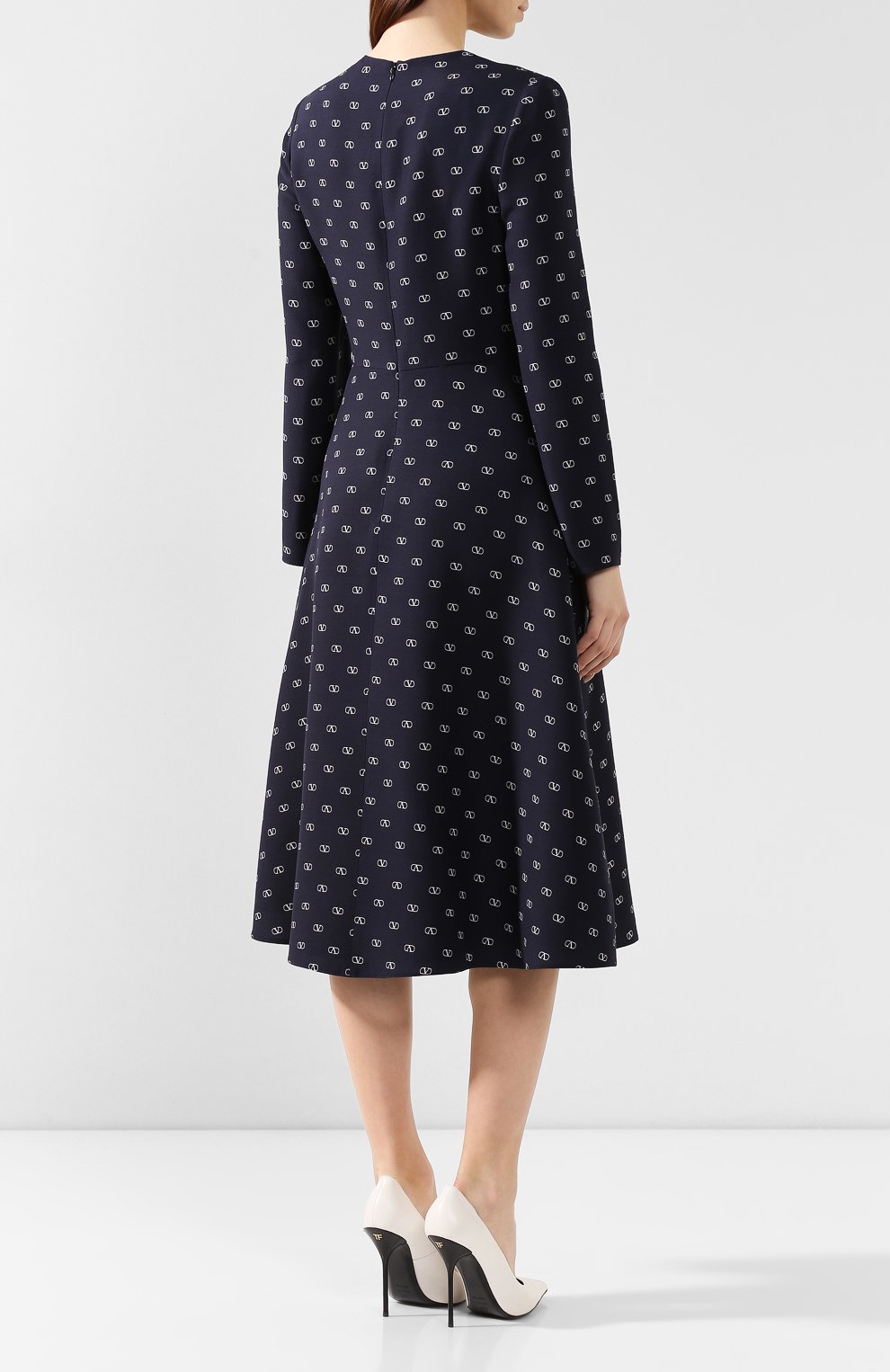 Платье из смеси шерсти и шелка VALENTINO, арт. SB3VAN024N9, фото 4