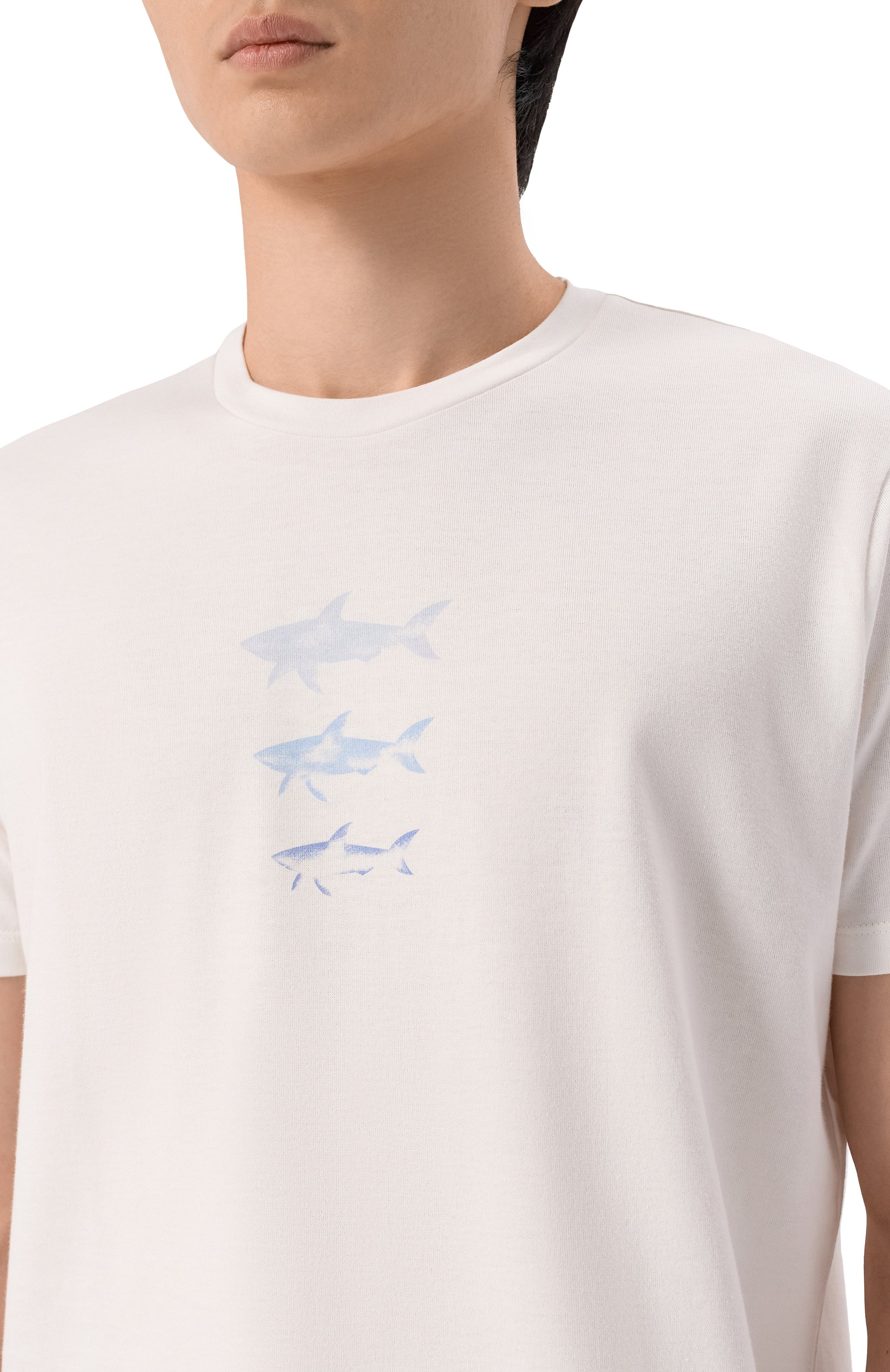 Хлопковая футболка PAUL&SHARK, арт. 26411048_001, фото 5