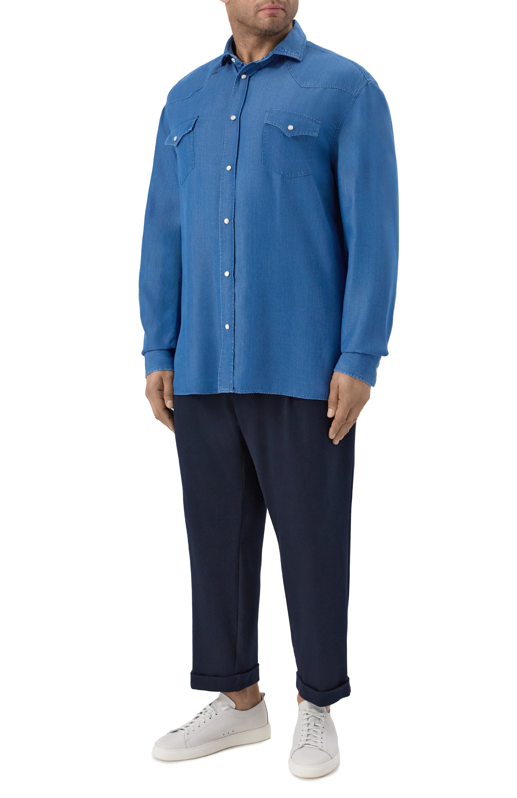 Джинсовая рубашка BRUNELLO CUCINELLI, арт. MH2564008W, фото 2