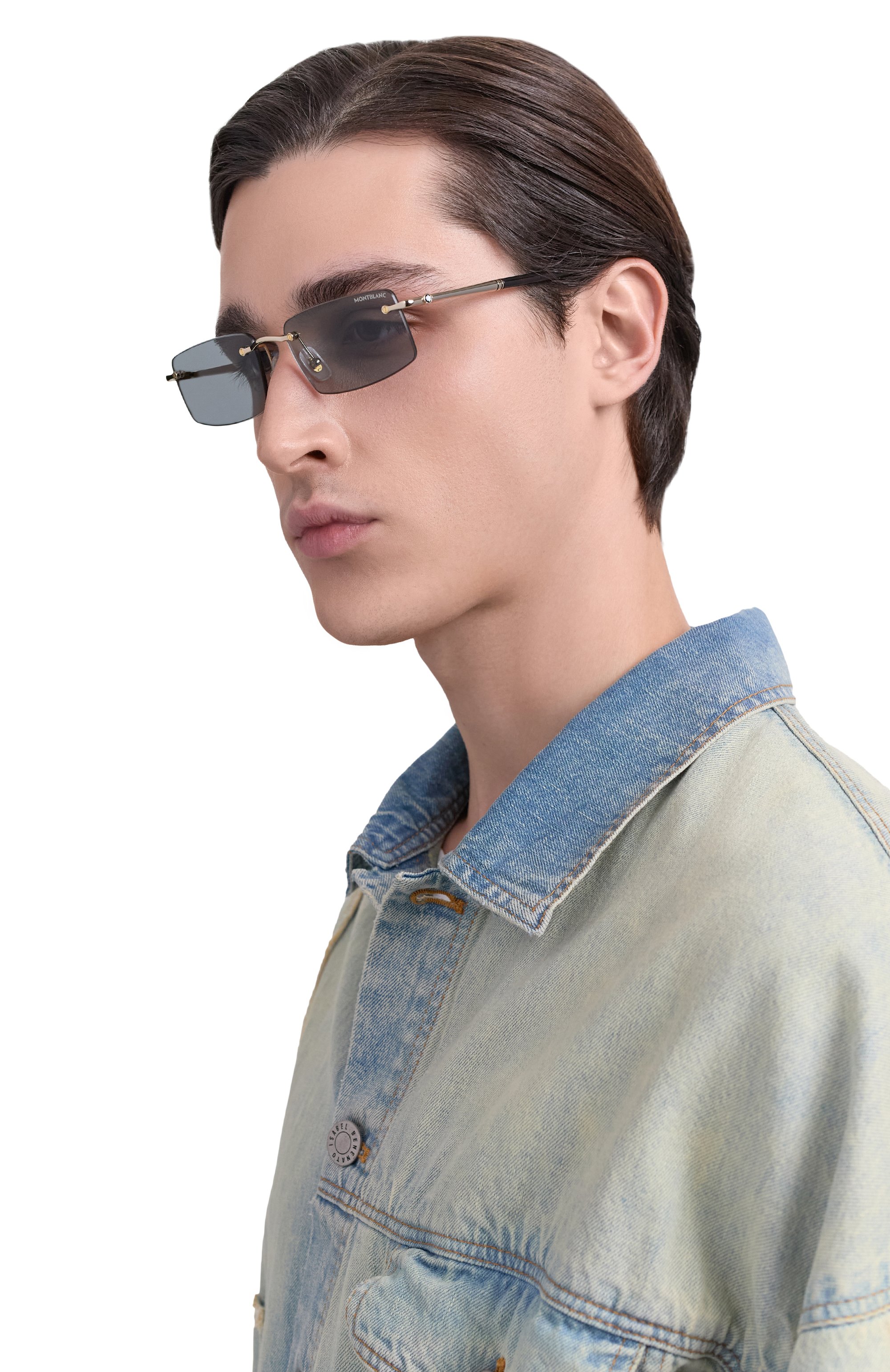 Солнцезащитные очки MONTBLANC серого цвета по цене 46100 руб., арт. MB0443S 004, фото 2 Солнцезащитные очки MONTBLANC, арт. MB0443S 004, фото 2