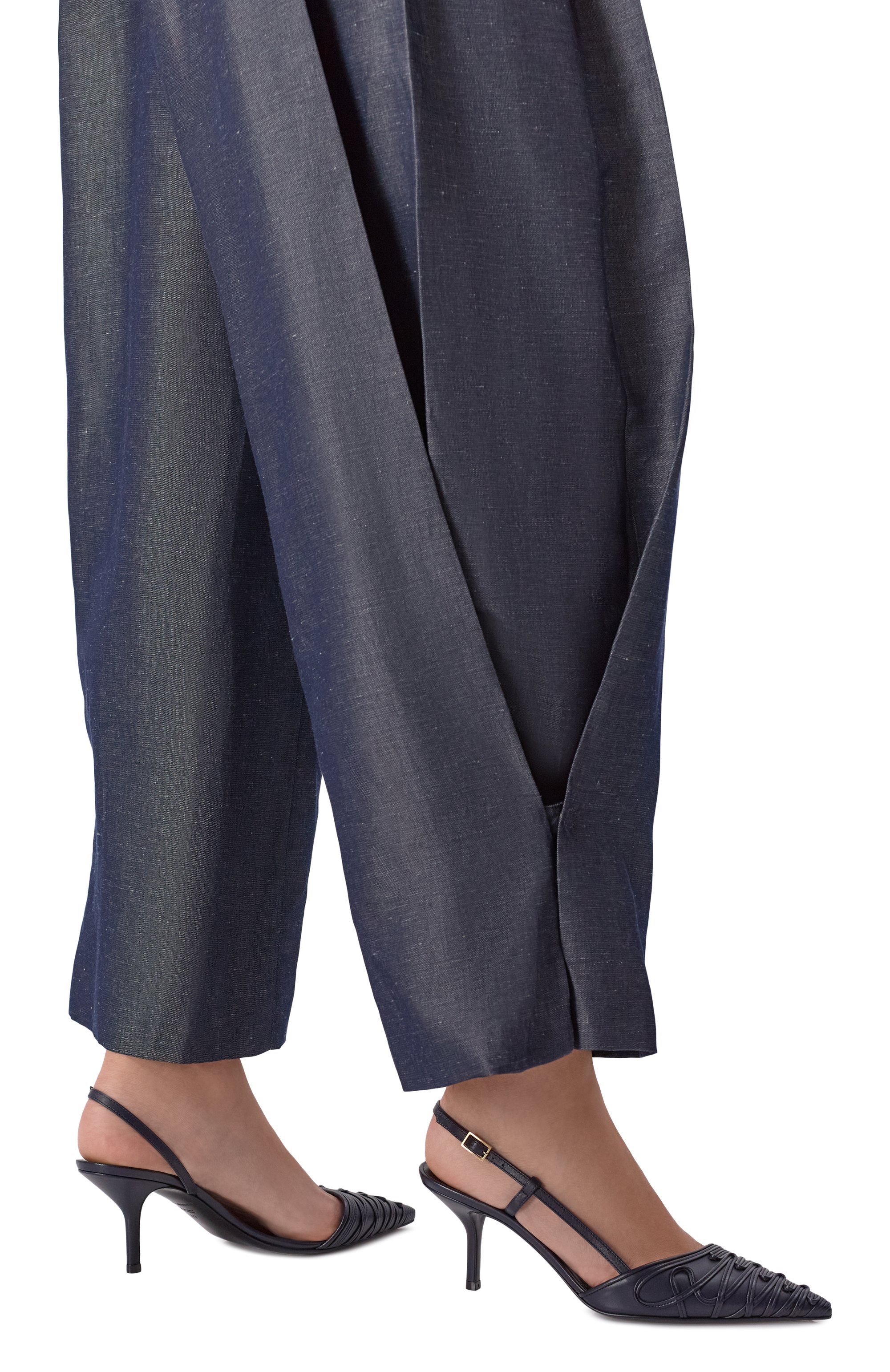 Кожаные туфли GIORGIO ARMANI темно-синего цвета по цене 125500 руб., арт. GW003927/AF28724, фото 2 Кожаные туфли GIORGIO ARMANI, арт. GW003927/AF28724, фото 2