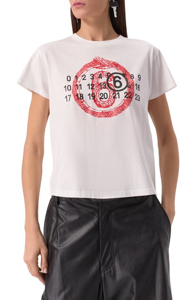 Хлопковая футболка MM6, арт. S62GD0196/S24312, фото 3