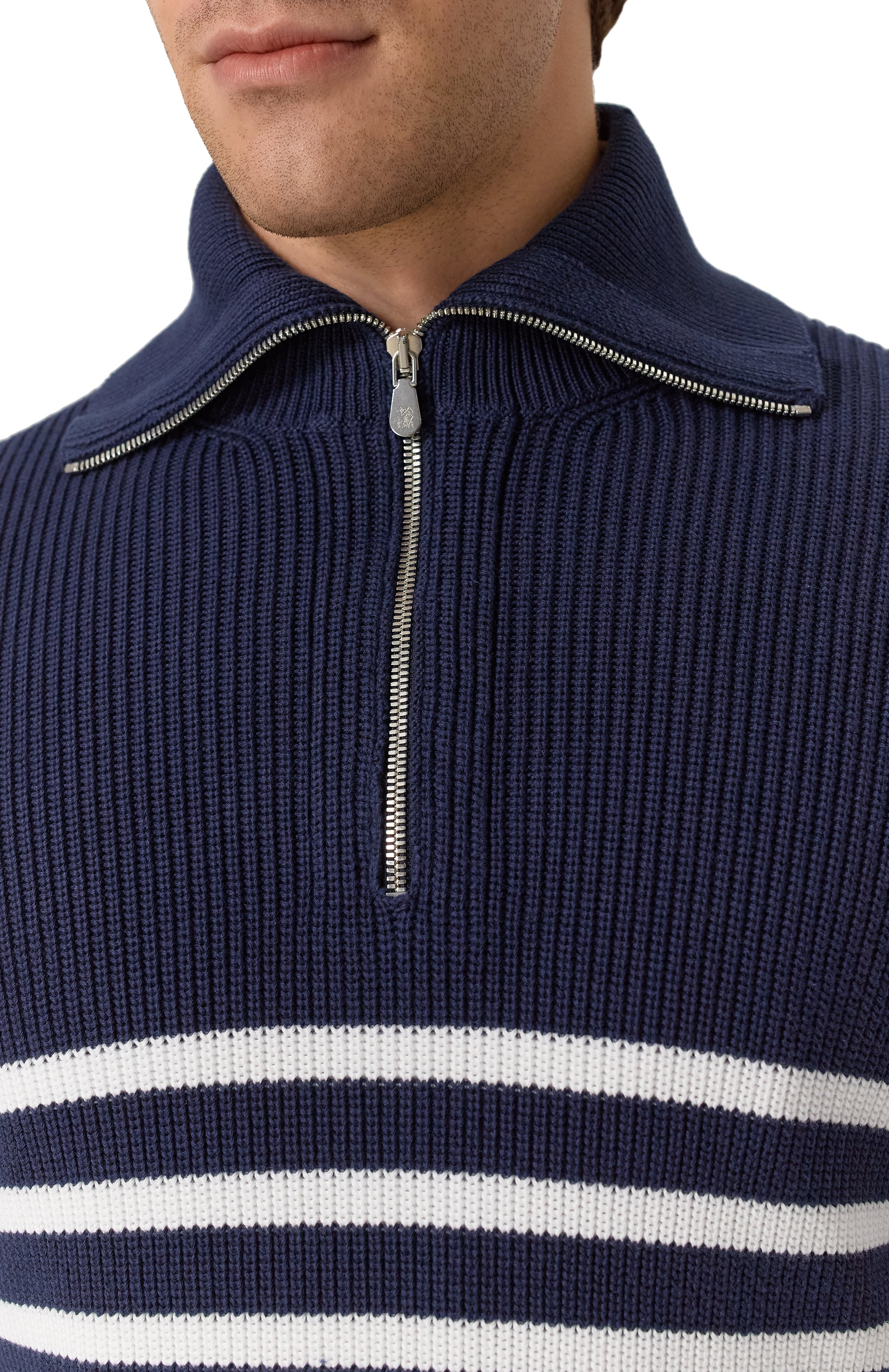 Хлопковый свитер BRUNELLO CUCINELLI, арт. M28709104P, фото 5