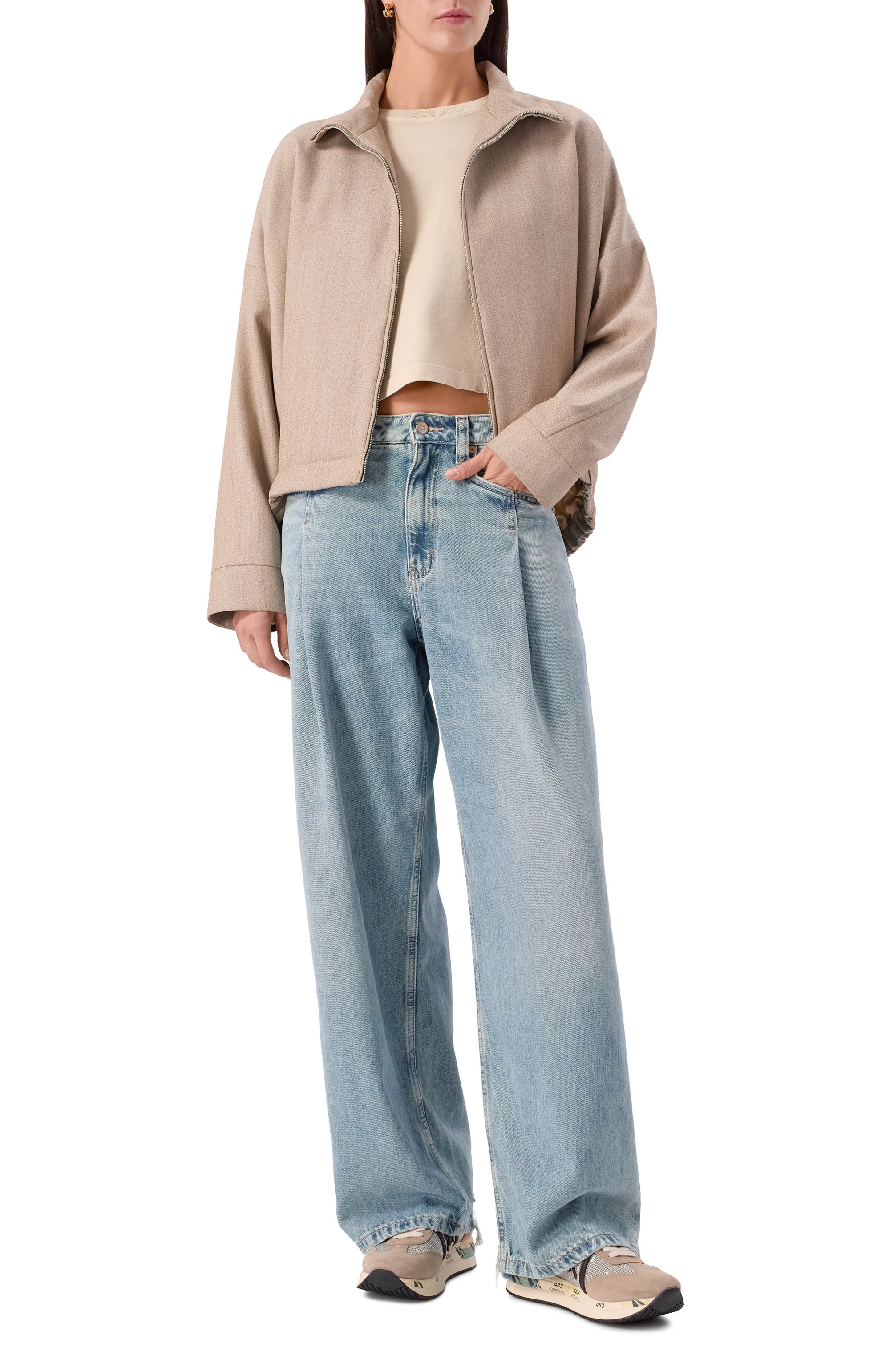 Хлопковая футболка arli AGOLDE, арт. A7370-1521, фото 2