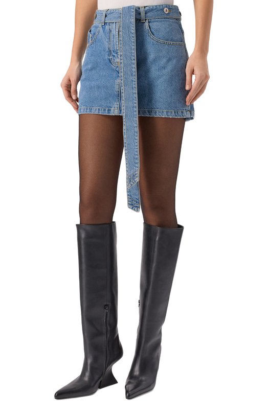 Джинсовая юбка The Attico 260WCR00154/DDD116AA Голубой  260WCR00154/DDD116AA Фото 3