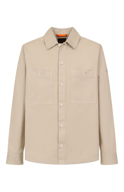 Мужская хлопковая куртка-рубашка BOSS ORANGE, арт. 50545436