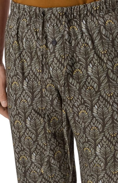 Хлопковые домашние брюки HANRO зеленого цвета по цене 17370 руб., арт. 075216, фото 5 Хлопковые домашние брюки HANRO, арт. 075216, фото 5