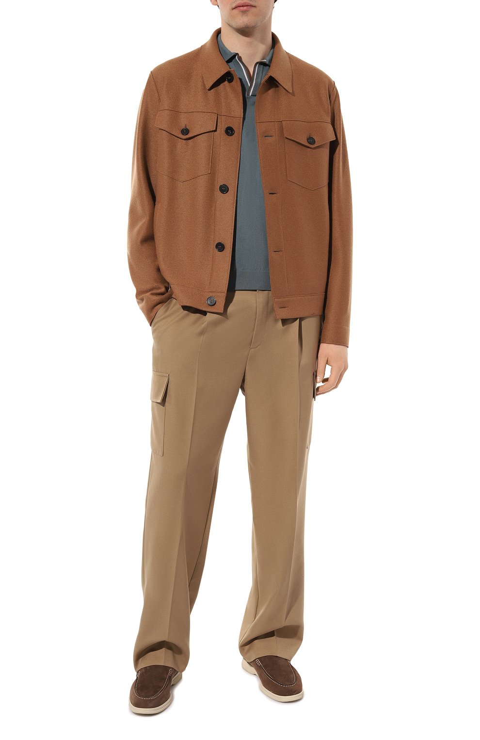 Хлопковое поло GRAN SASSO бирюзового цвета по цене 24950 руб., арт. 57132/20688, фото 2 Хлопковое поло GRAN SASSO, арт. 57132/20688, фото 2