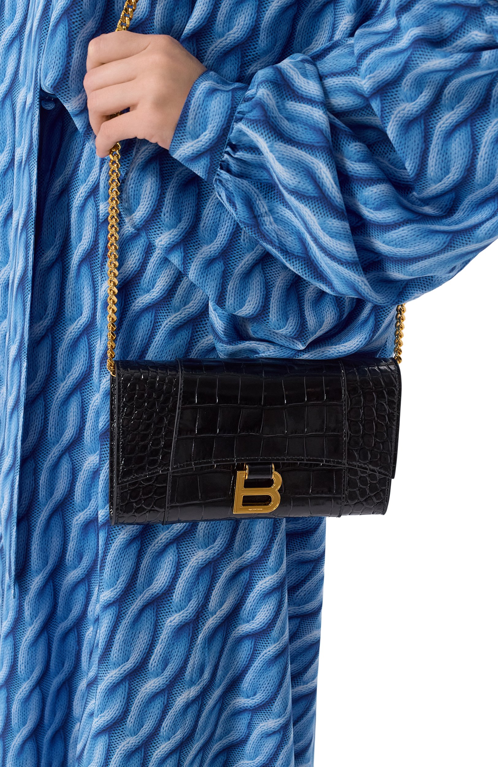 Сумка hourglass BALENCIAGA черного цвета по цене 153500 руб., арт. 846343/2ABLU, фото 2 Сумка hourglass BALENCIAGA, арт. 846343/2ABLU, фото 2