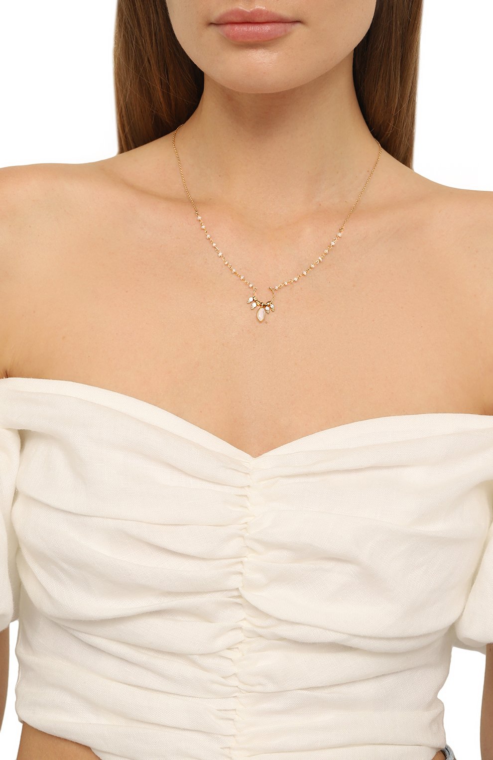 Колье HANKA_IN, арт. QUEEN-C0-PEB-PDL-0.5M, фото 2