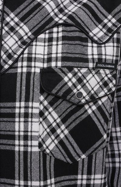 Шерстяная рубашка DOLCE & GABBANA, арт. G5HY2T/FQMG7, фото 5