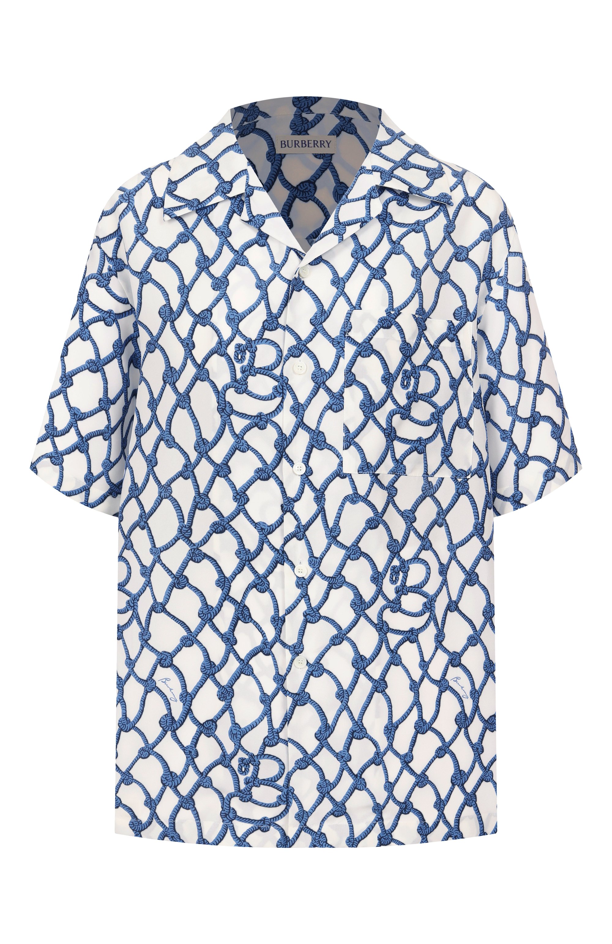 Шелковая рубашка BURBERRY, арт. 8107042, фото 1