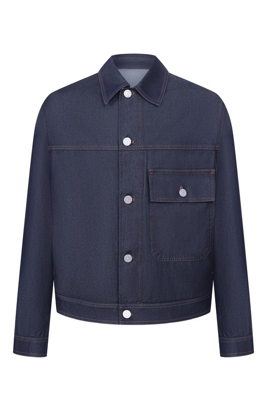 Куртка из хлопка и шелка Giorgio Armani GM003460/AF24651 Синий GM003460/AF24651