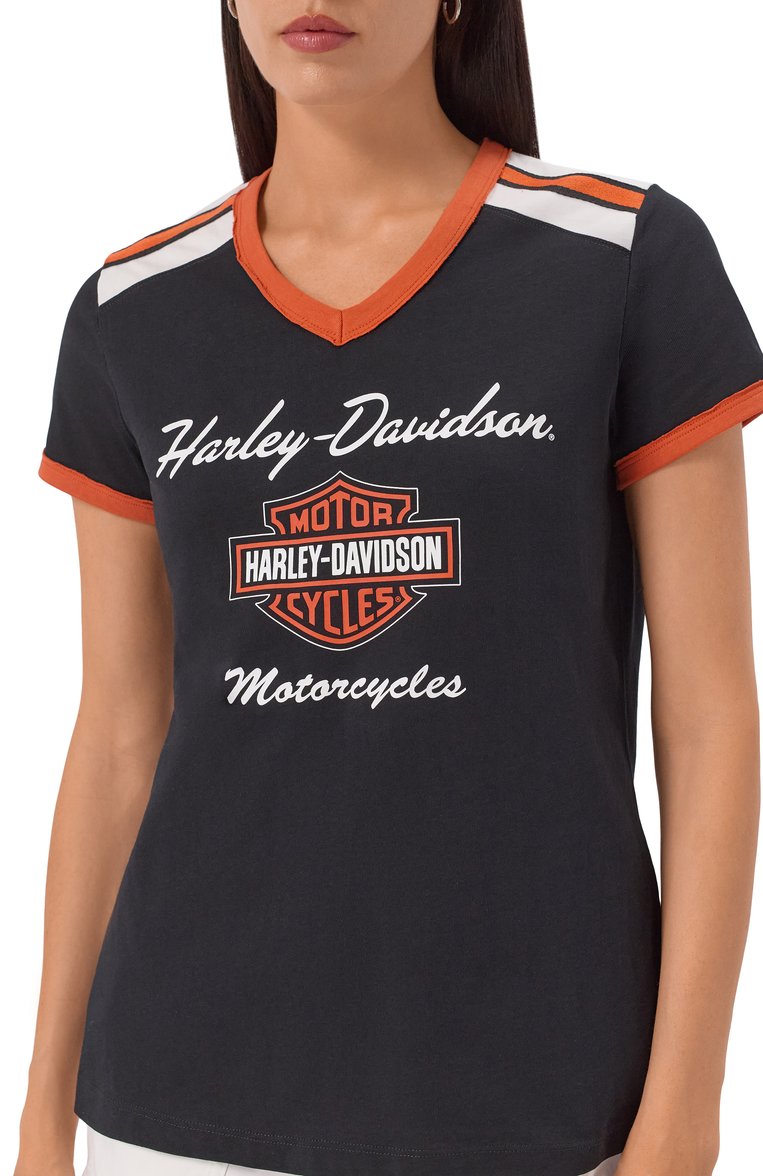 Хлопковая футболка HARLEY-DAVIDSON, арт. 99012-23VW, фото 1