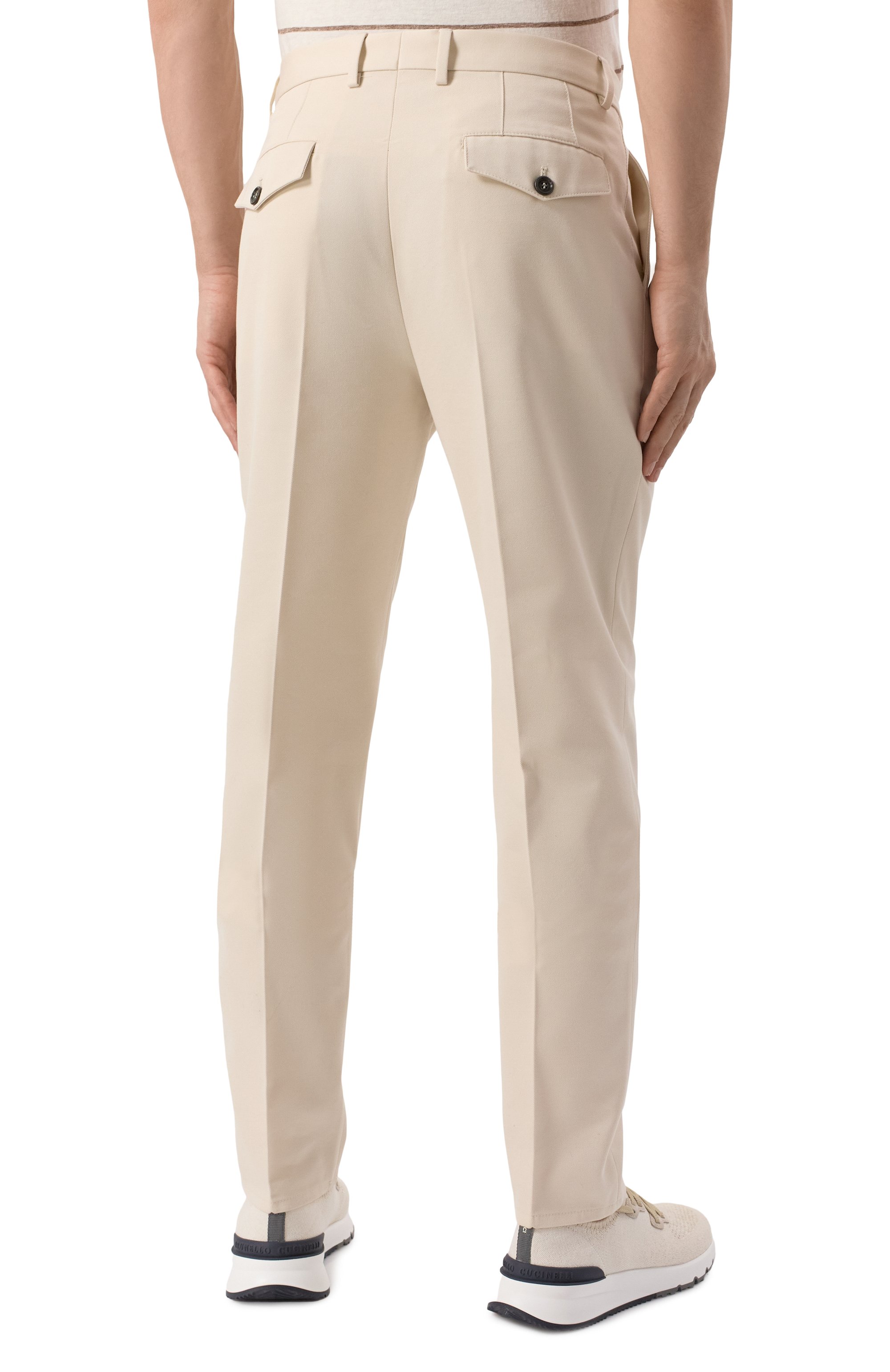 Брюки из хлопка и шерсти BRUNELLO CUCINELLI, арт. ME262E1920, фото 4