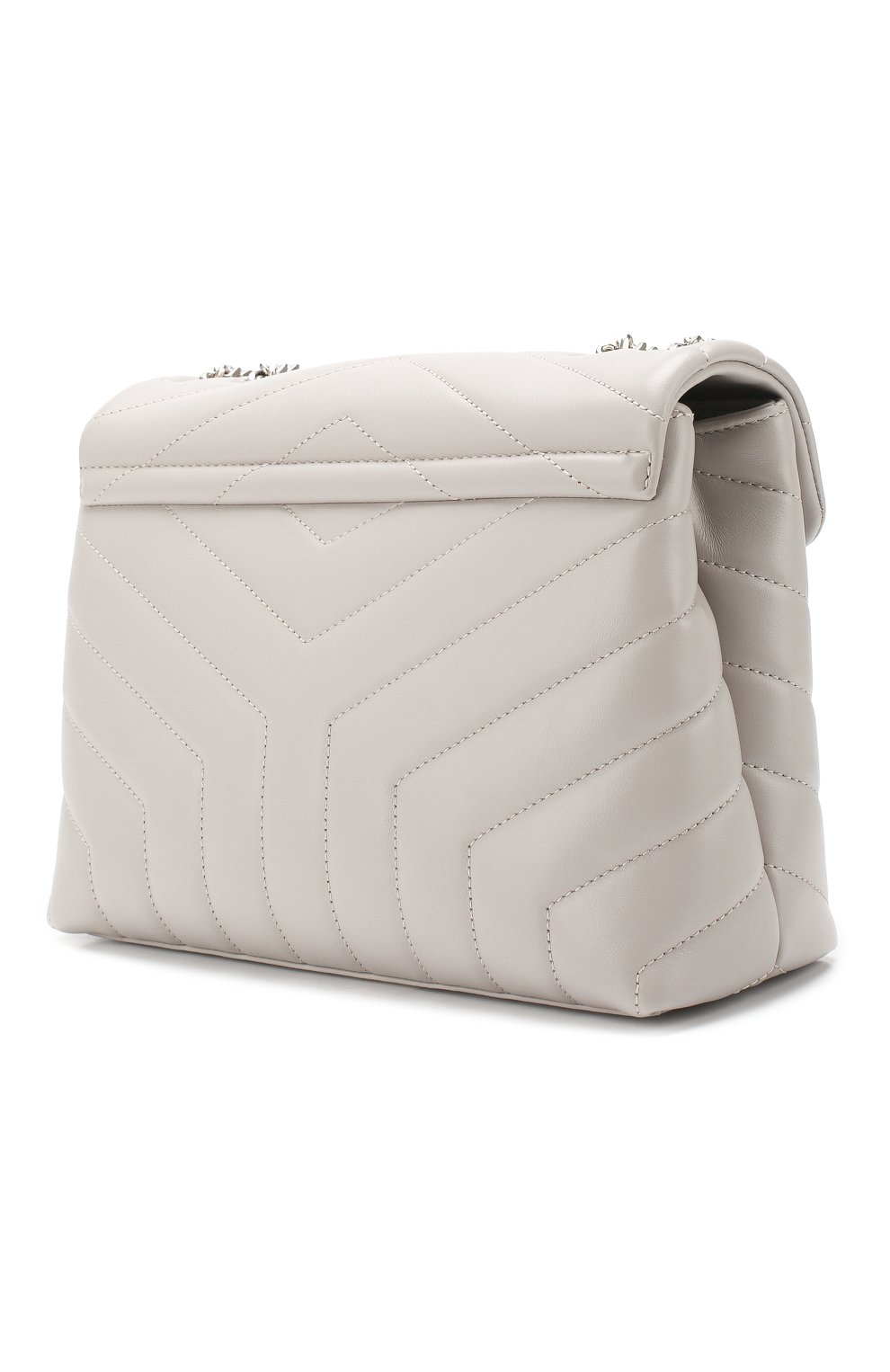 Сумка monogram loulou small SAINT LAURENT светло-серого цвета по цене 299500 руб., арт. 494699/DV726, фото 3 Сумка monogram loulou small SAINT LAURENT, арт. 494699/DV726, фото 3