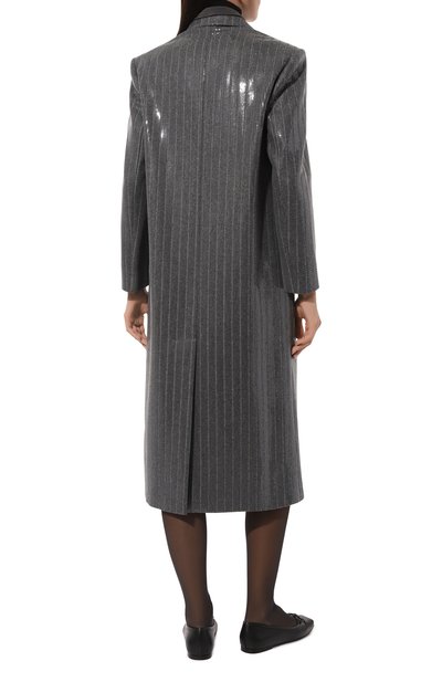 Шерстяное пальто с отделкой пайетками BRUNELLO CUCINELLI, арт. ME2089827, фото 4