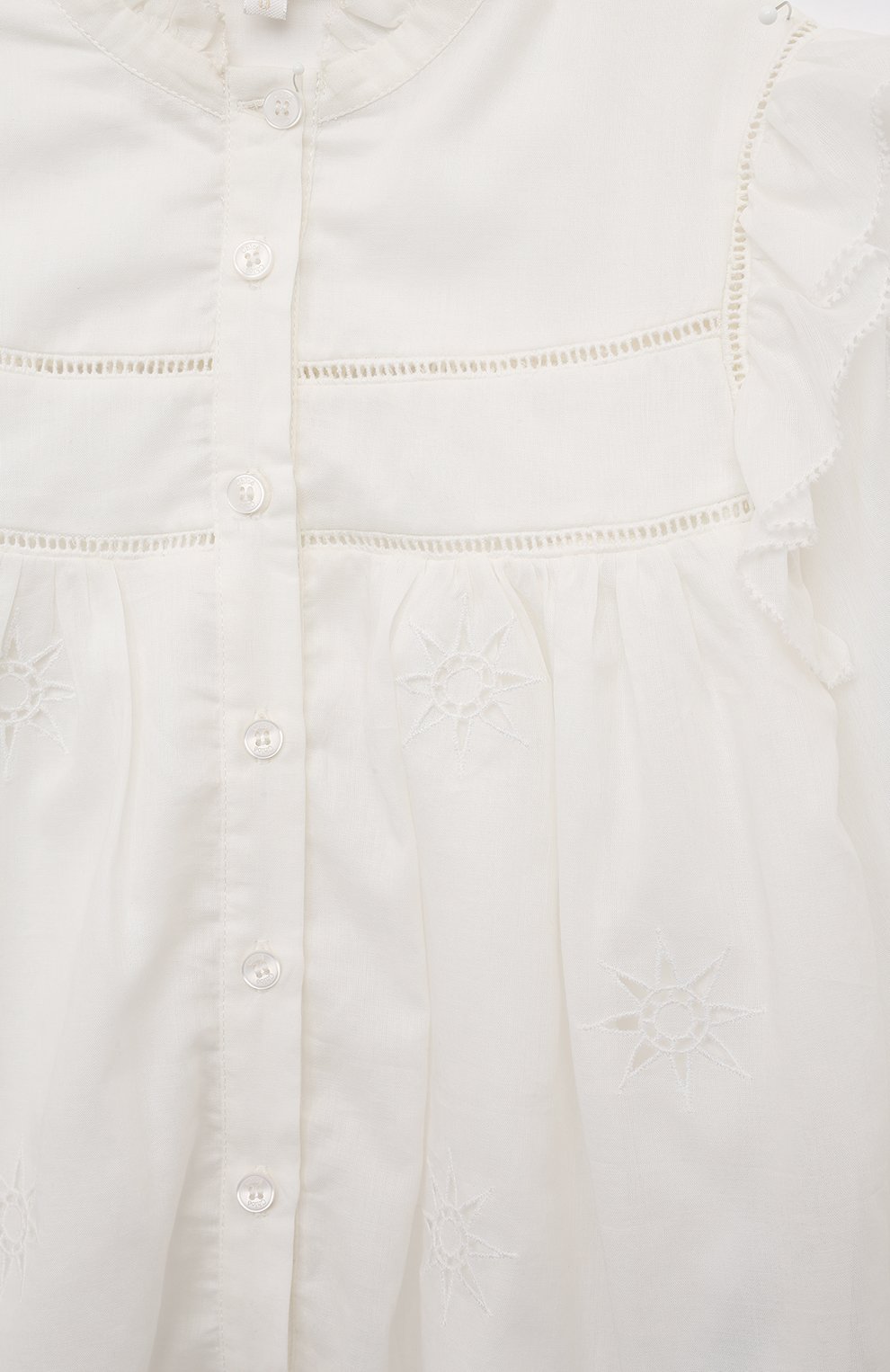 Хлопковая блузка CHLOÉ, арт. C20197/6A-12A, фото 3