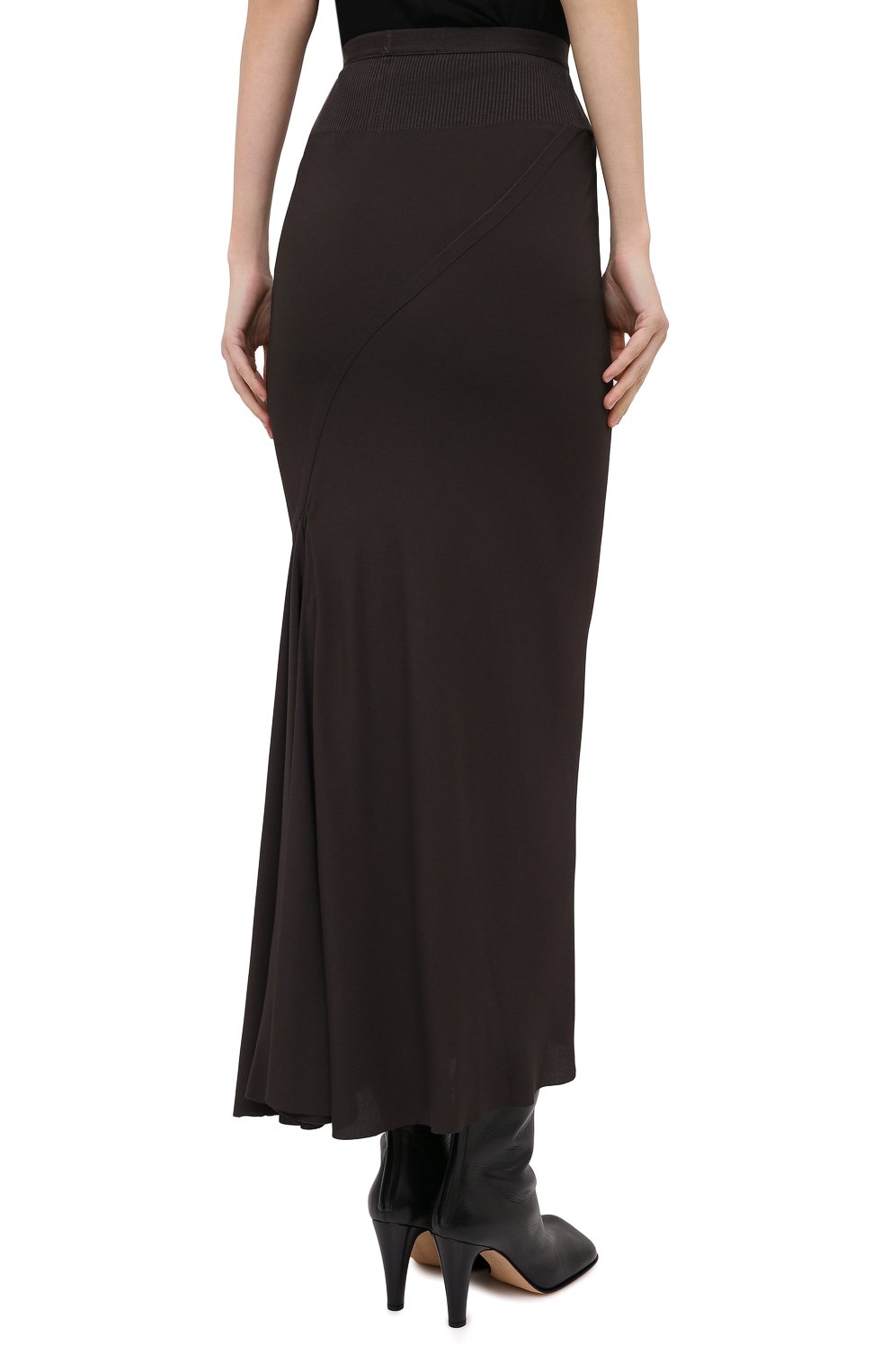 Юбка RICK OWENS серого цвета по цене 55450 руб., арт. RP20F2334/CC, фото 5 Юбка RICK OWENS, арт. RP20F2334/CC, фото 5