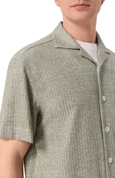 Рубашка изо льна и хлопка ANDREA CAMPAGNA, арт. HAVANA SHIRT/EE131, фото 5