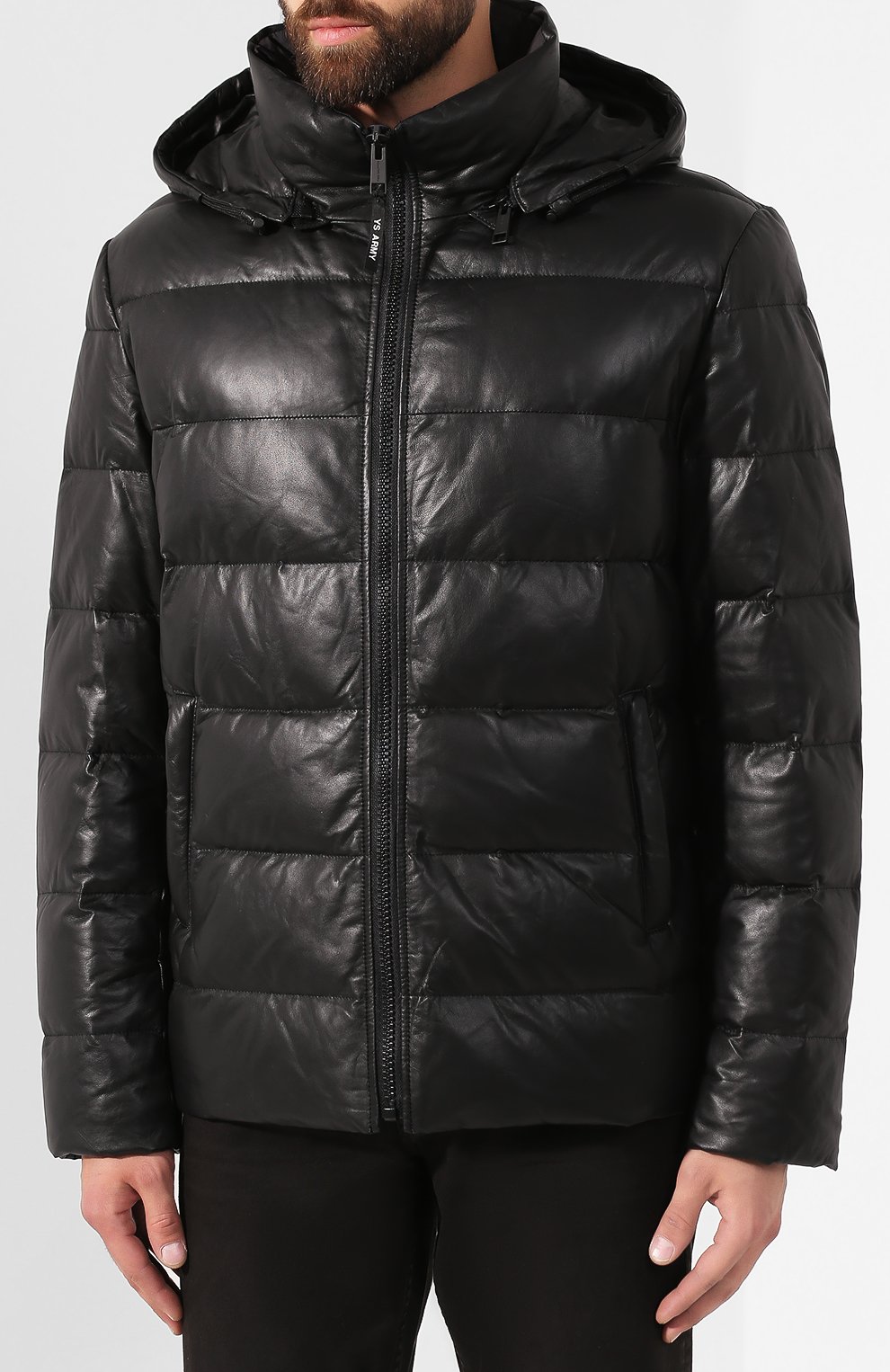 Кожаный пуховик YVES SALOMON, арт. 20WHV21070D0CU, фото 3