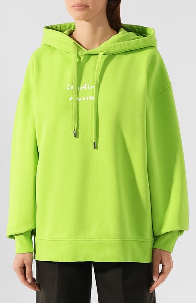 Хлопковое худи ACNE STUDIOS желтого цвета по цене 25250 руб., арт. AI0037, фото 3 Хлопковое худи ACNE STUDIOS, арт. AI0037, фото 3