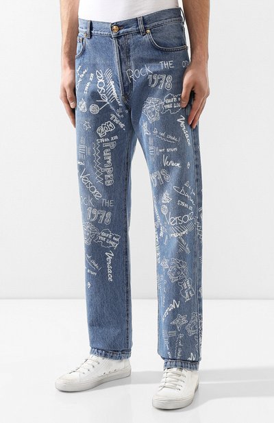 Джинсы прямого кроя VERSACE, арт. A81456/A228566, фото 3